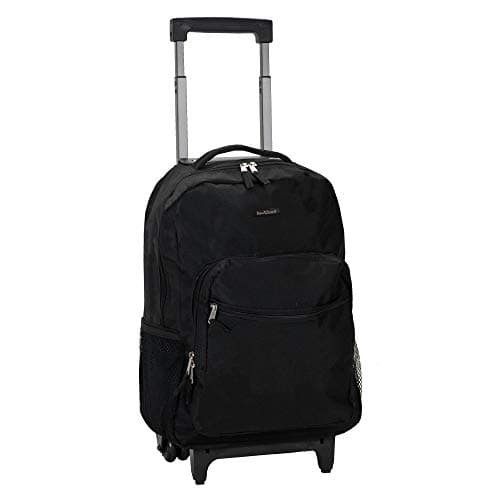 Rockland Rockland Double Handle 17-Inch Rolling Backpack