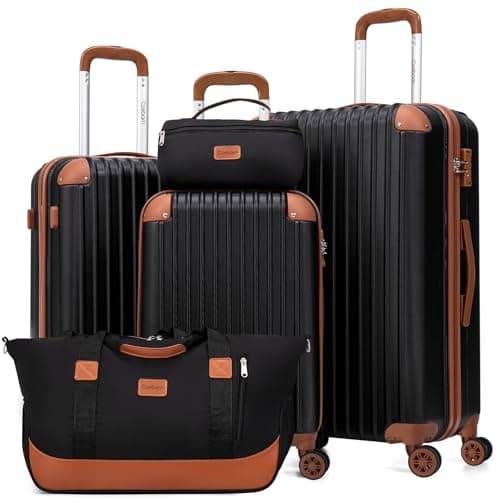 Cosbarn Cosbarn 5-Piece Hardside Luggage Set with TSA Lock