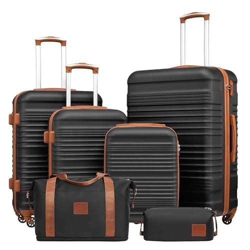 Coolife Coolife 6-Piece Hardside Luggage Set (16/20/24/28)