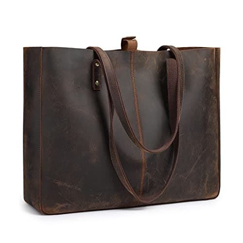 S-ZONE S-ZONE Genuine Leather Shoulder Tote
