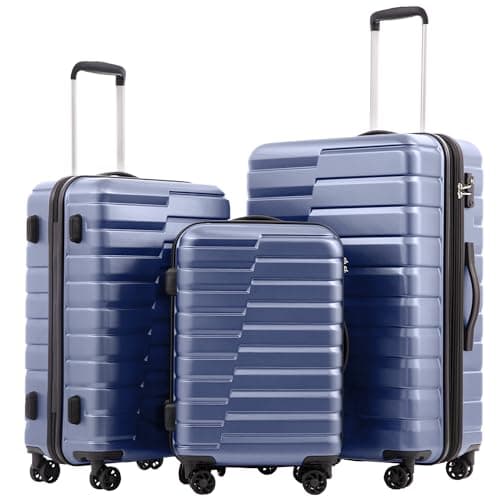 Coolife Coolife 3-Piece Lightweight Luggage Set with TSA Lock