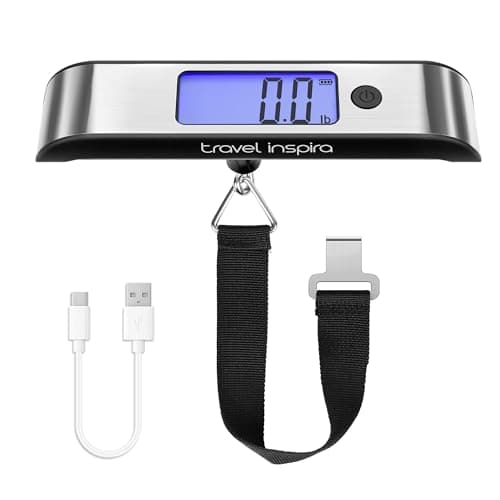 travel inspira travel inspira Rechargeable Luggage Scale, 110 lb