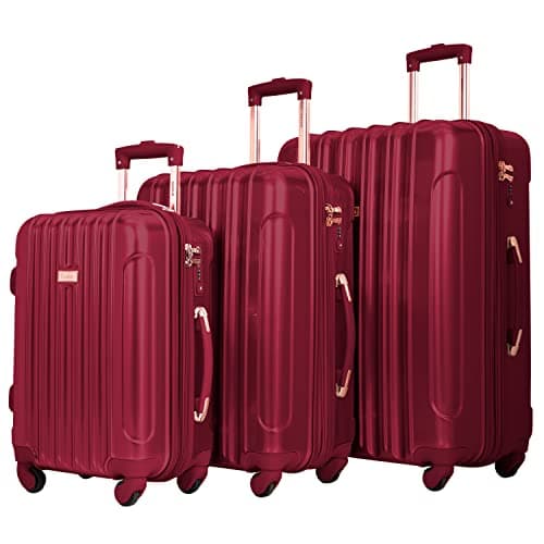 kensie kensie Alma Hardside Spinner Luggage, 3-Piece Set (20/24/28)