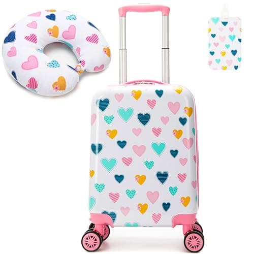 Esteemly Esteemly Kids' 2-Piece Hardside Luggage Set