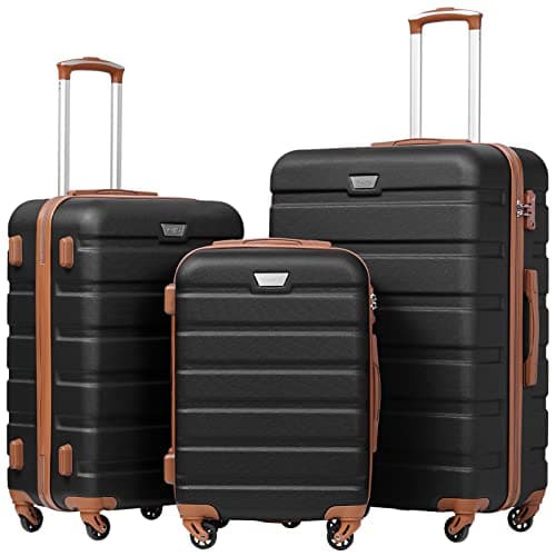 Coolife 3-Piece Hardside Luggage Set