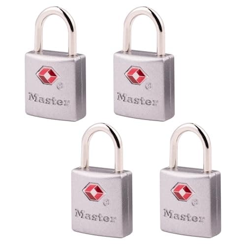 Master Lock Master Lock 4683Q TSA Keyed Luggage Lock, 4 Pack