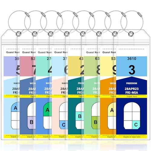 SEAVILIA SEAVILIA Cruise Luggage Tag Holders, 8-Pack