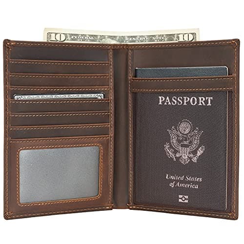 Polare Polare RFID-Blocking Leather Passport Holder